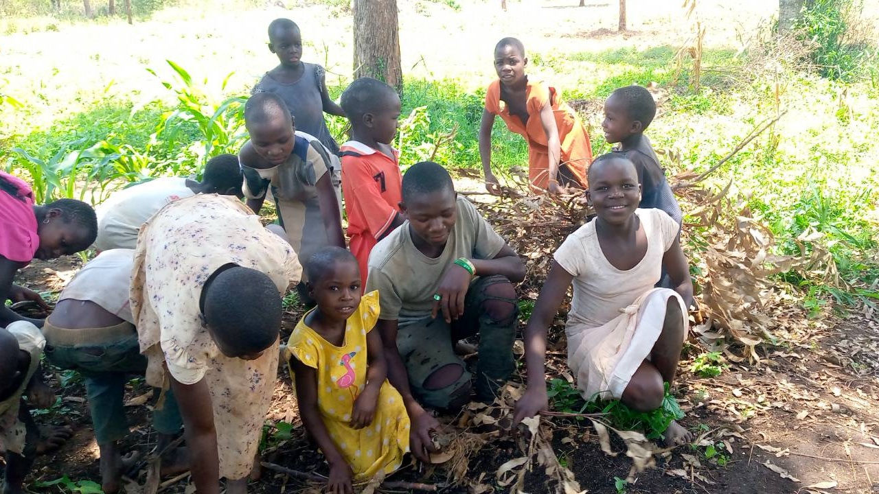 Fire wood activity – One day at Orphans of Uganda Children Center